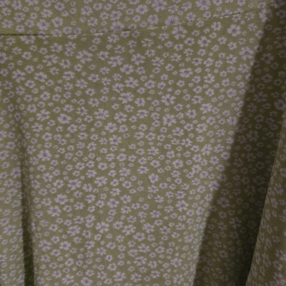 American Eagle Outfitters Light Green Floral Mesh Slip Dresd - Picture 4 of 6